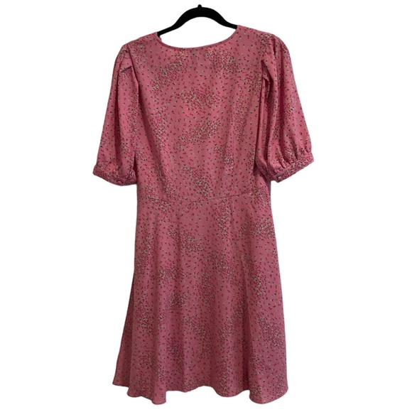 Kate Spade Pink Chilled Watermelon Buttoned Meadow Wrap Dress Size 10 NWT - Picture 2 of 16